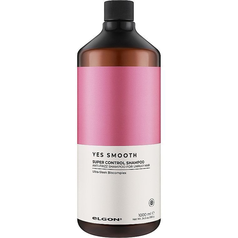 Шампунь Elgon Yes Smooth Super Control Shampoo для непослушных волос 1000 мл фото1