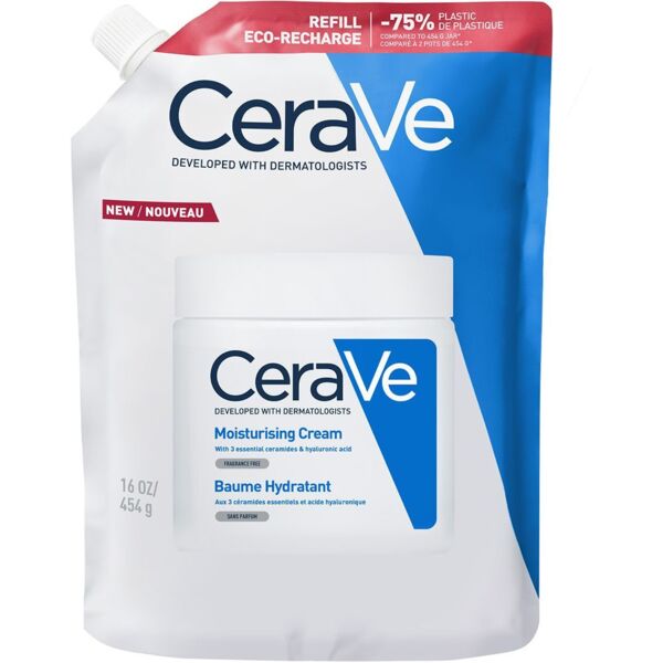 Увлажняющий крем CeraVe для сухой и очень сухой кожи лица и тела (сменный блок) 454 г