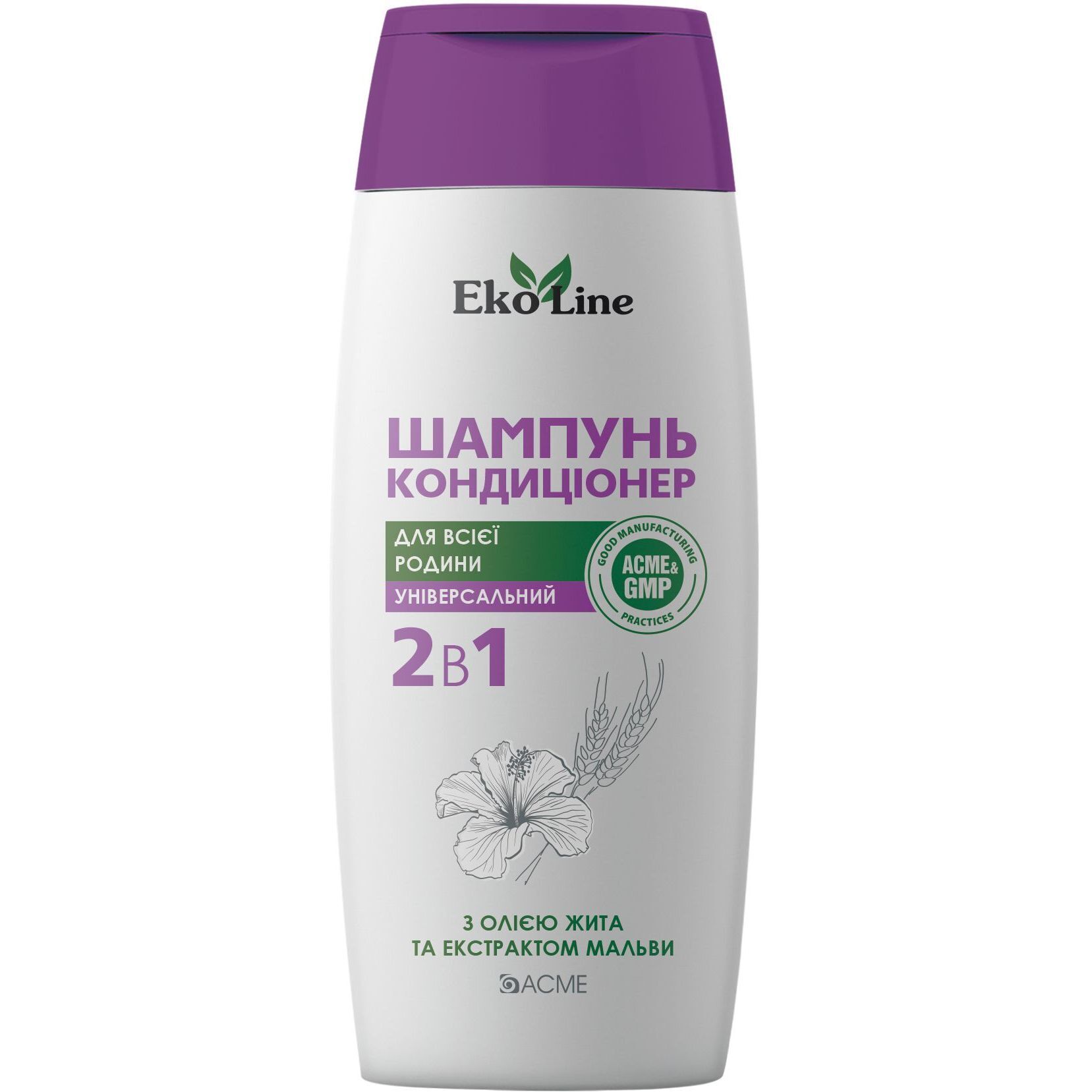 Шампунь-кондиционер 2 в 1 Acme EkoLine для всей семьи 250 мл (4823115503459) фото1