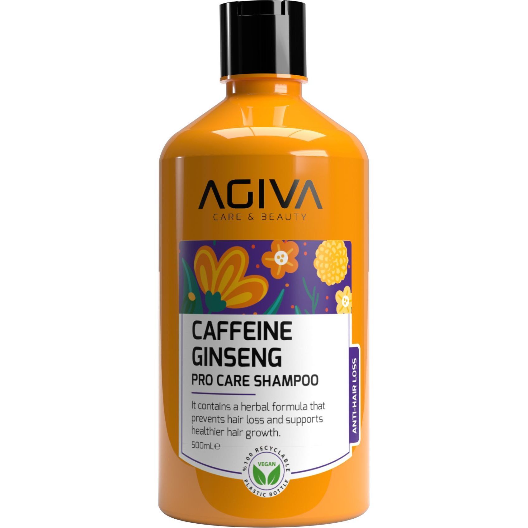 Шампунь Agiva Caffeine Ginseng Pro Care Shampoo против выпадения волос 500 мл фото1