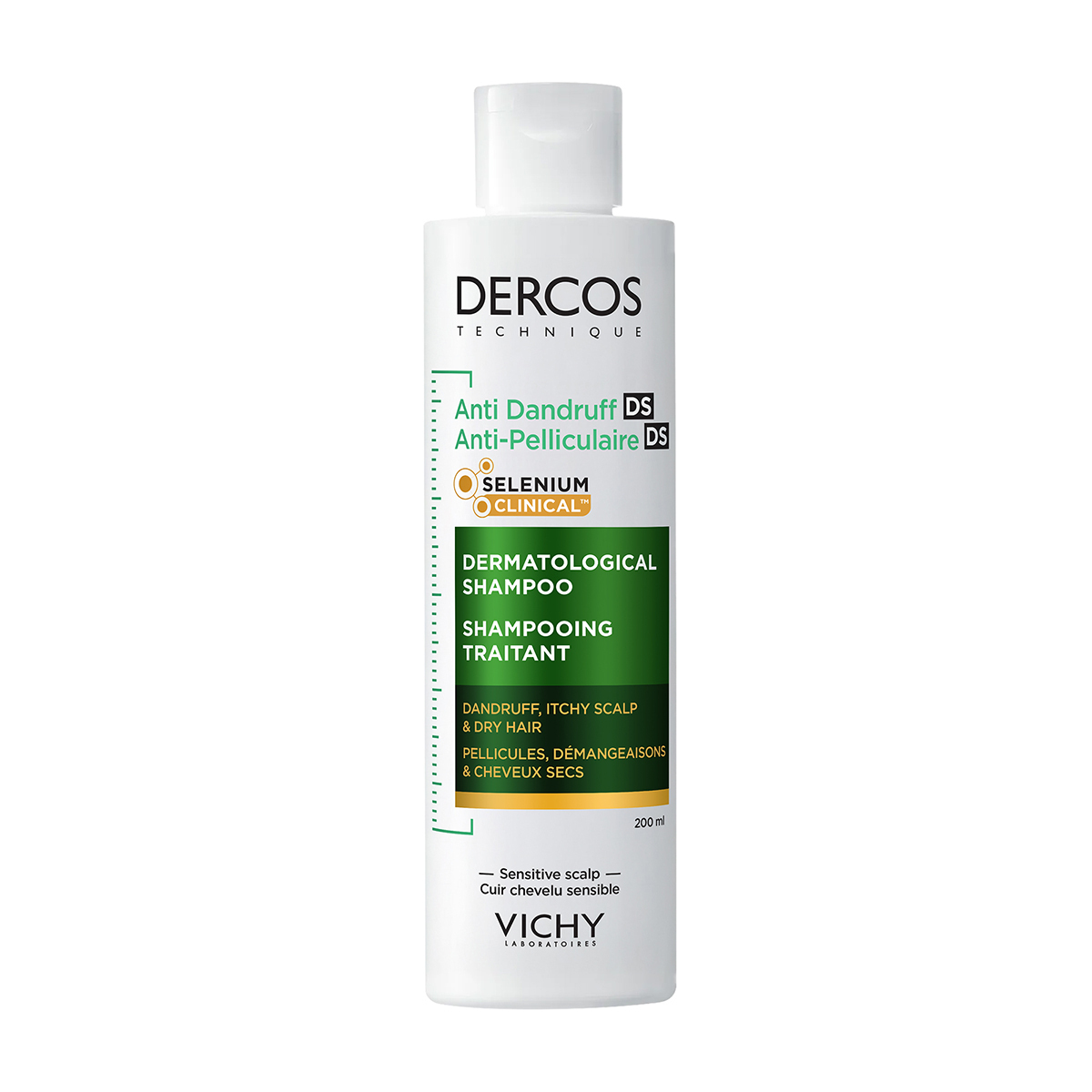 Шампунь Vichy Dercos против перхоти для сухих волос 200 мл (M0362921) фото1