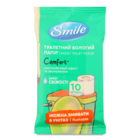 Влажная туалетная бумага Smile Comfort 10 шт.