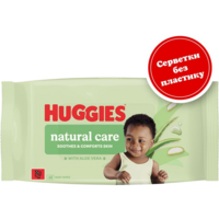 Влажные салфетки Huggies N'Care без пластика 48 шт.