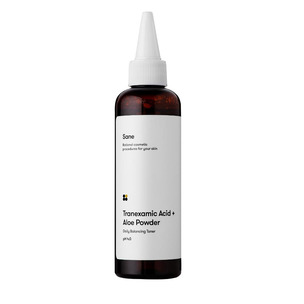 Балансирующий тоник для проблемной кожи лица Sane Tranexamic Acid + Aloe Powder 100 мл (4820266830908) фото1