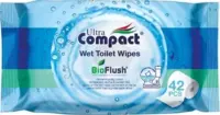 Вологий туалетний папір Ultra Compact BioFlush з клапаном 42 шт.