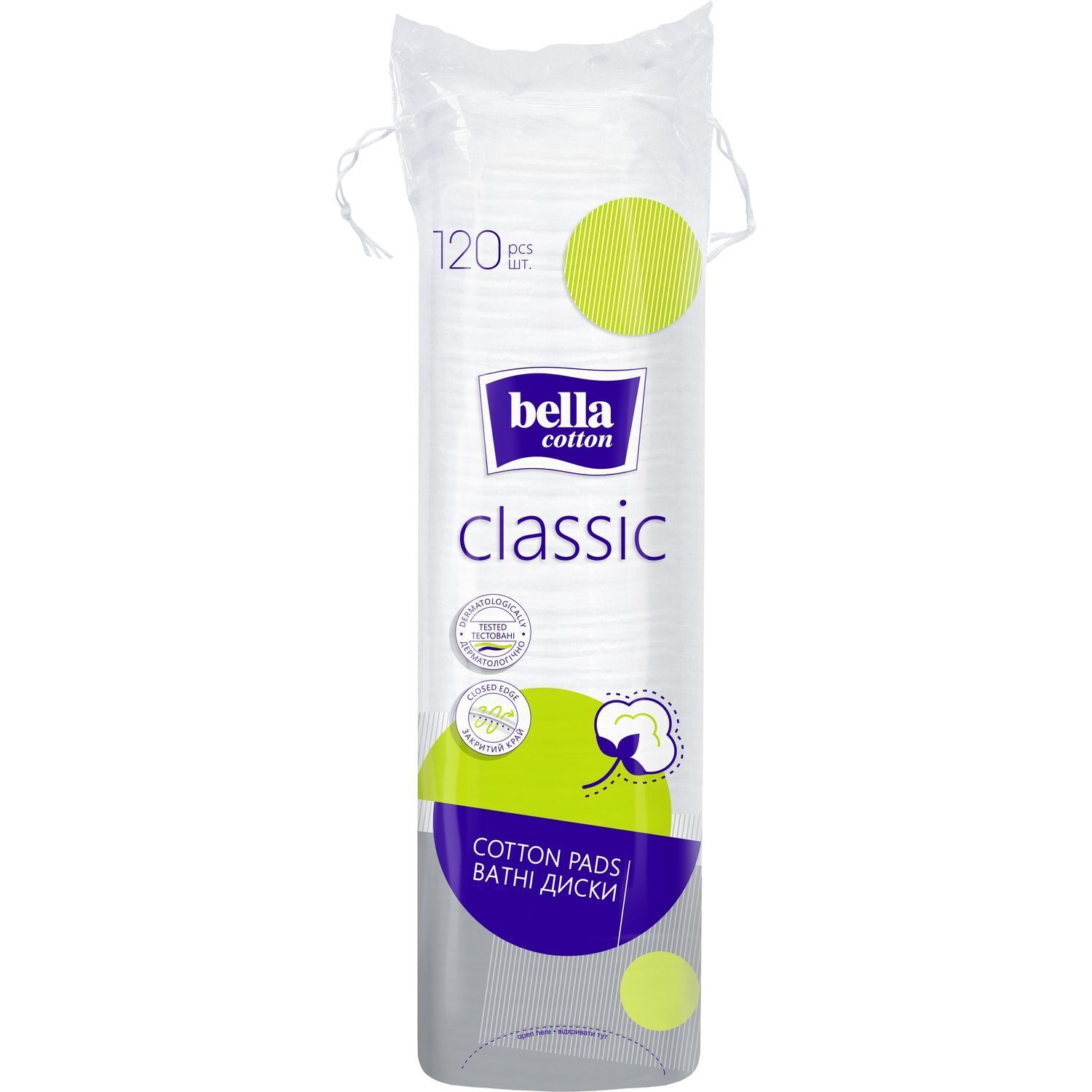 Ватные диски Bella Cotton classic 120 шт. фото1