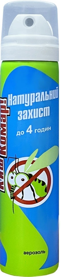 Аерозоль-репелент від комах Киш Комар! для дорослих 60 г фото1