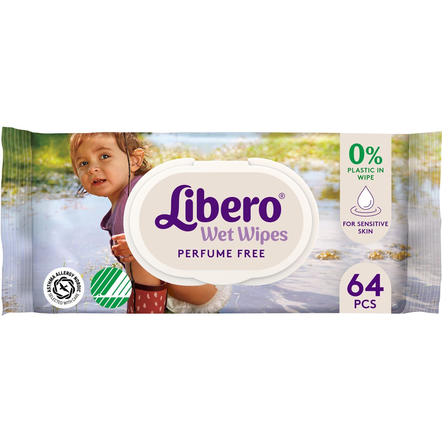 Влажные салфетки Libero Wet Wipes, 64 шт фото1