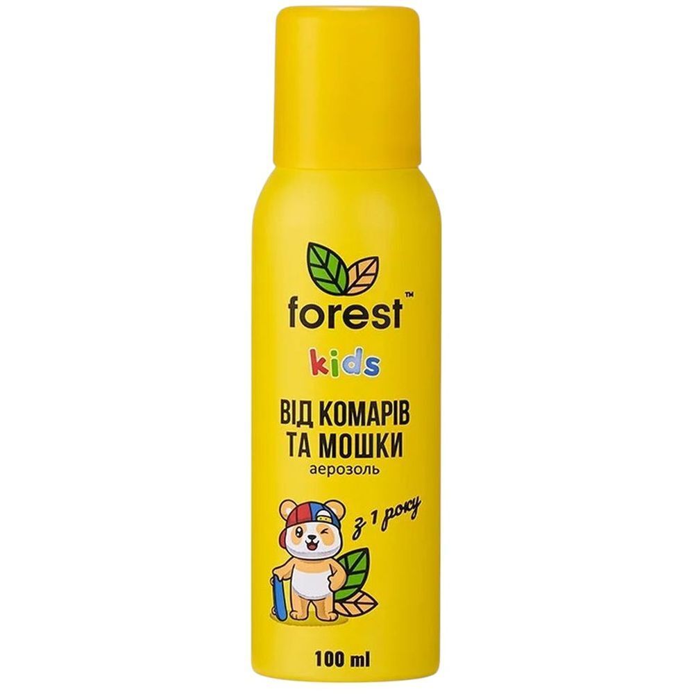 Аэрозоль-репеллент Forest Kids от комаров и мошки 100 мл фото1
