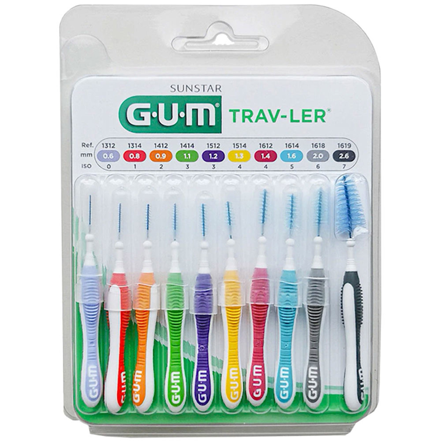 Набір міжзубних щіток GUM TravLer в асортименті 10 шт. фото1