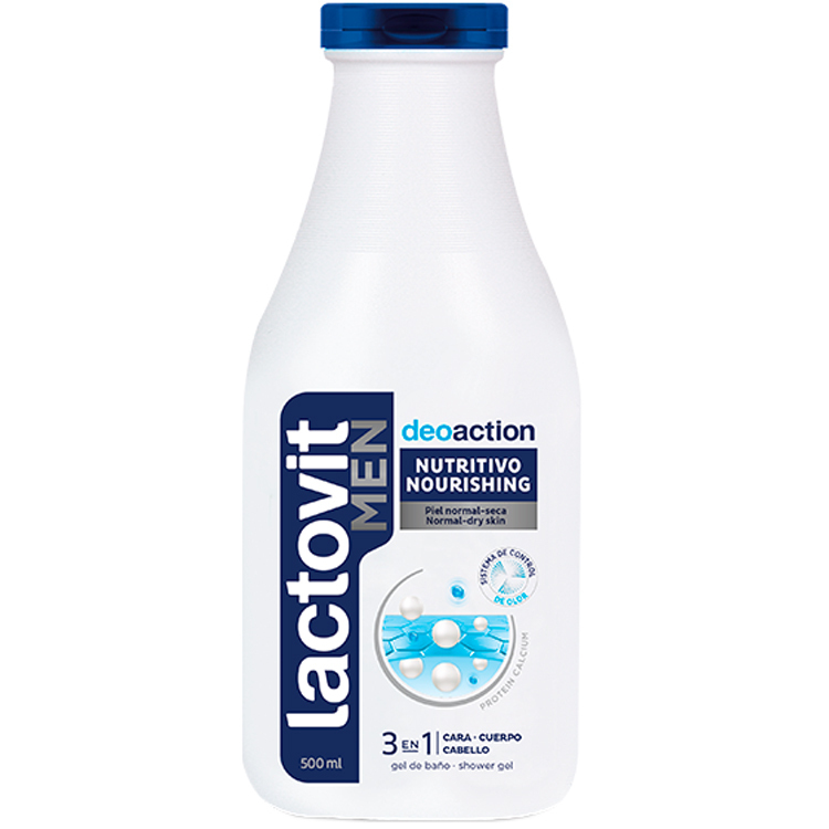 Гель для душу Lactovit Men Deo Action чоловічий 500 мл фото1