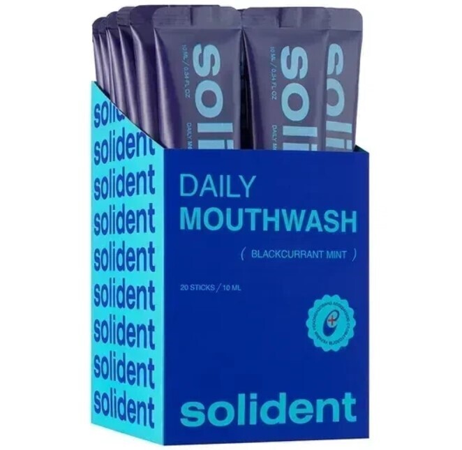 Набір ополіскувачів для ротової порожнини Solident Blackcurrant mint смородина-м'ята фото1