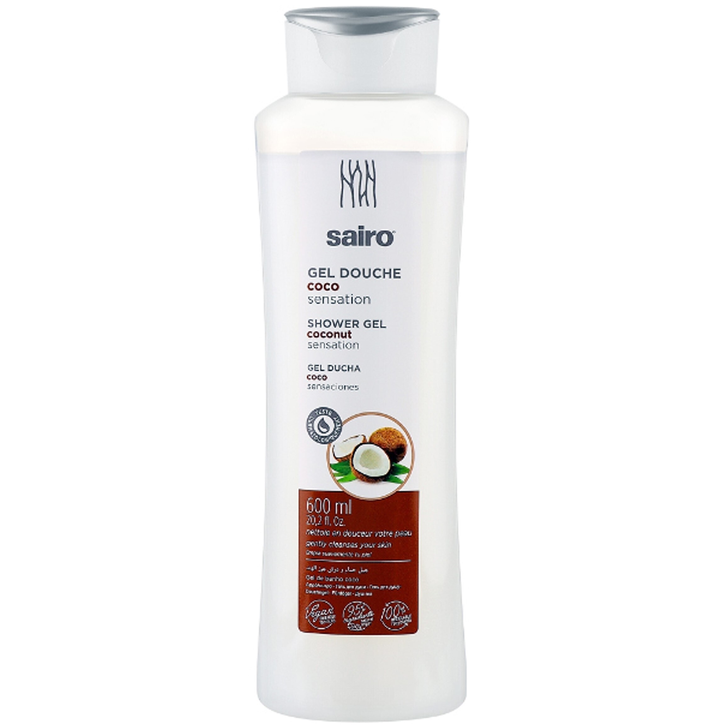 Гель для душу Sairo Coconut 600 мл фото1