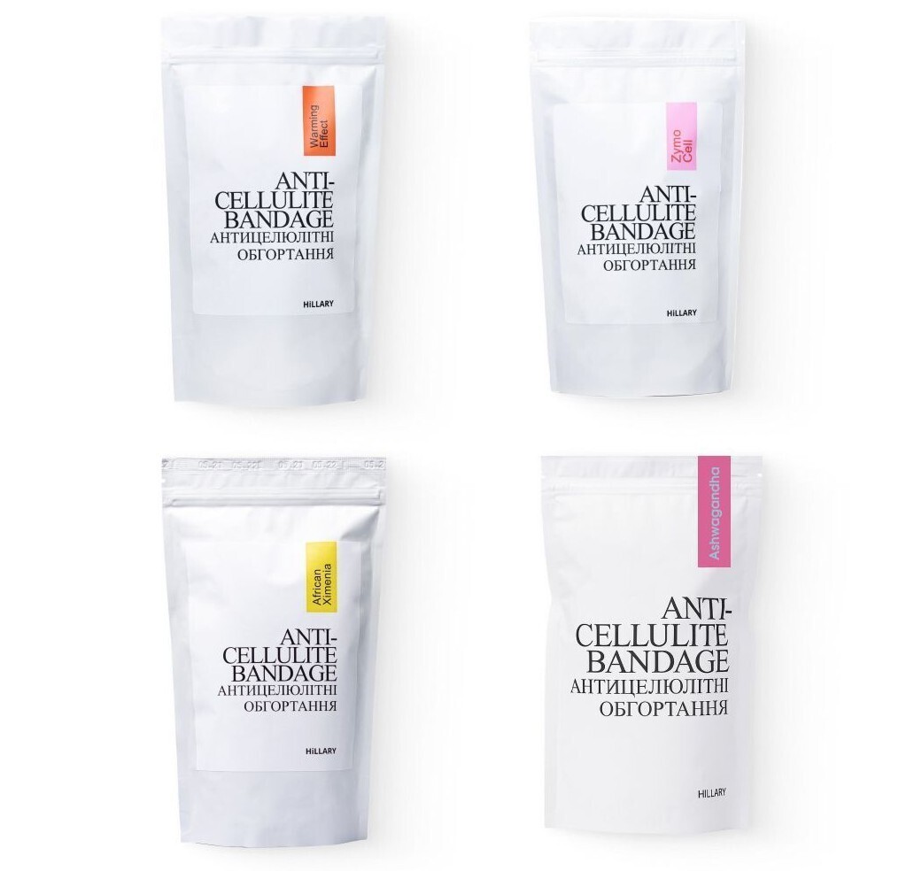 Набір антицелюлітних розігрівальних обгортань Hillary Heating Anti-Cellulite Wrap Set фото1