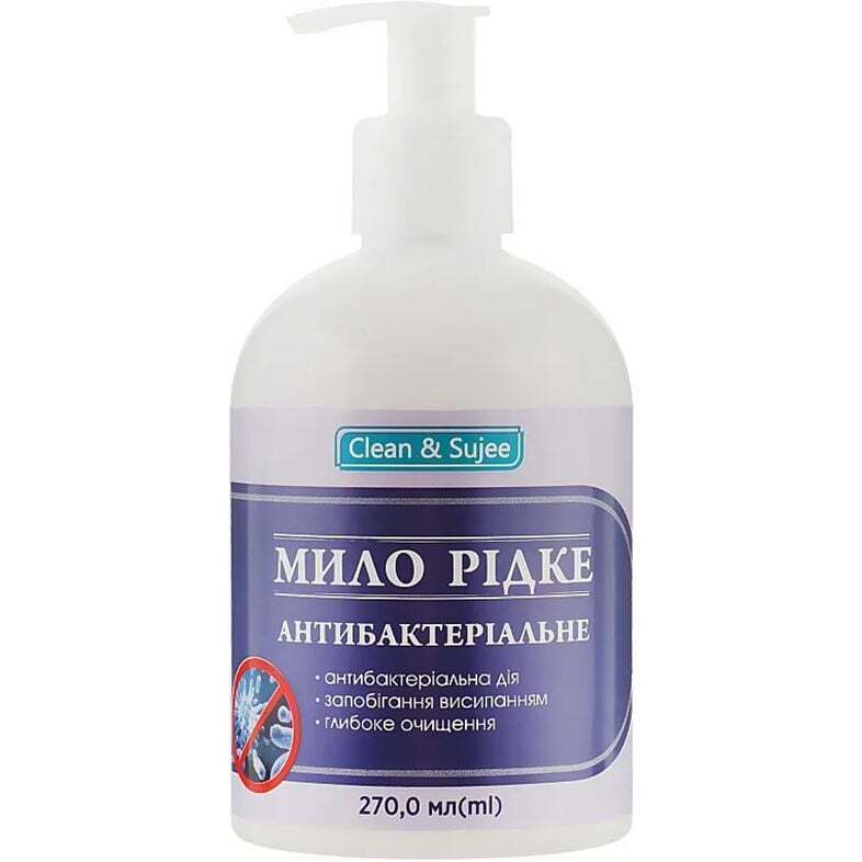 Мыло жидкое Clean & Sujee антибактериальное 270 мл фото1