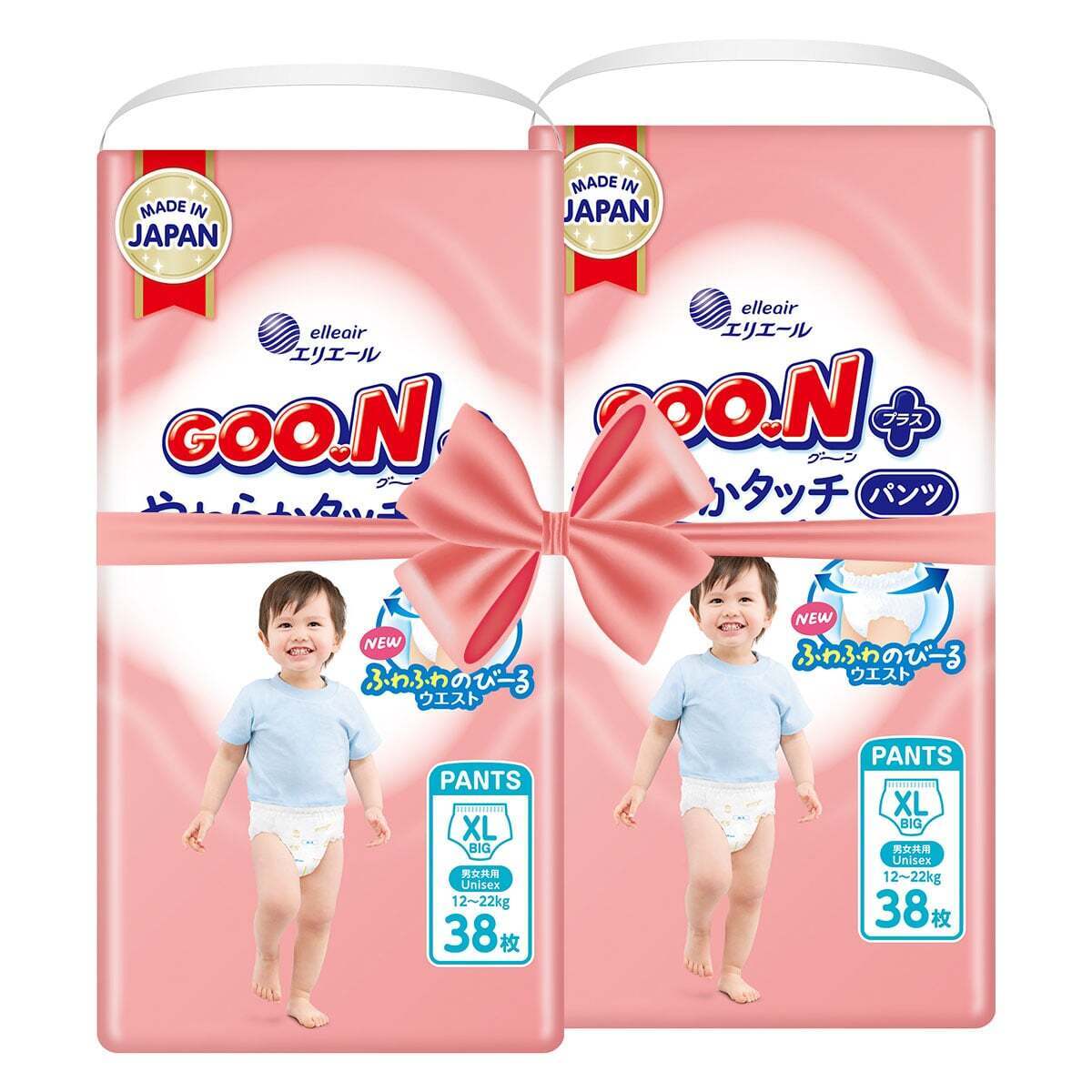 Набір трусики-підгузки GOO.N Plus для дітей 12-20 кг XL 76 шт. фото1
