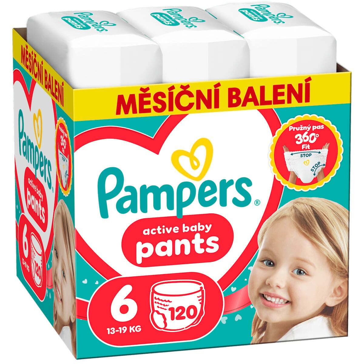 Набір підгузки-трусики Pampers Active Baby Pants Розмір 6 (13-19 кг) 120 шт. фото1