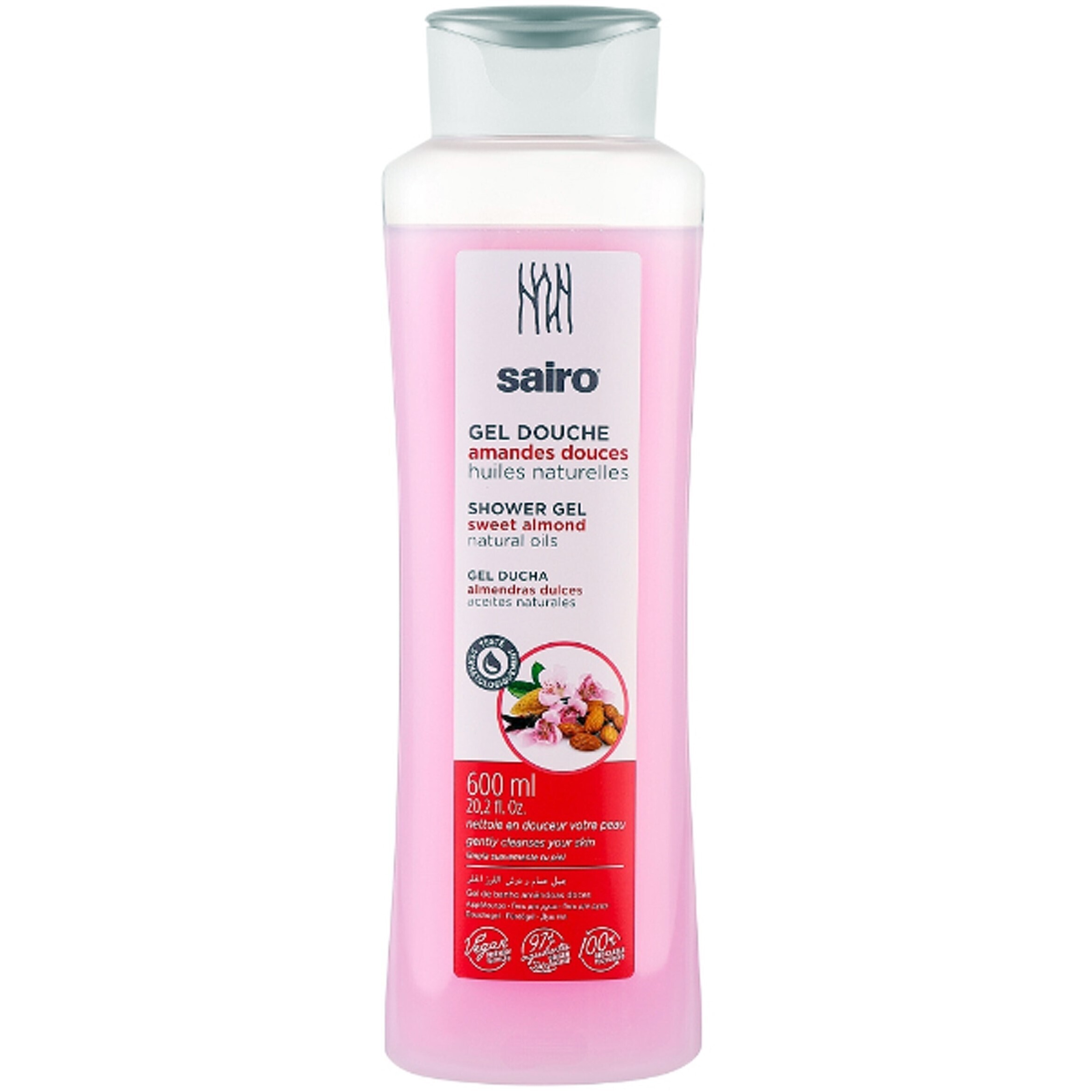 Гель для душу Sairo Sweet Almond 600 мл фото1