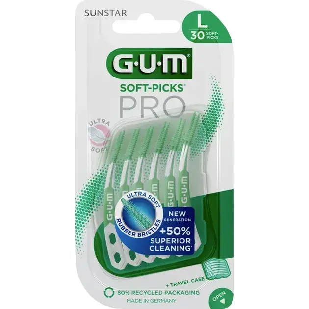 Набір міжзубних щіток GUM SoftPicks Pro розмір L 30 шт фото1