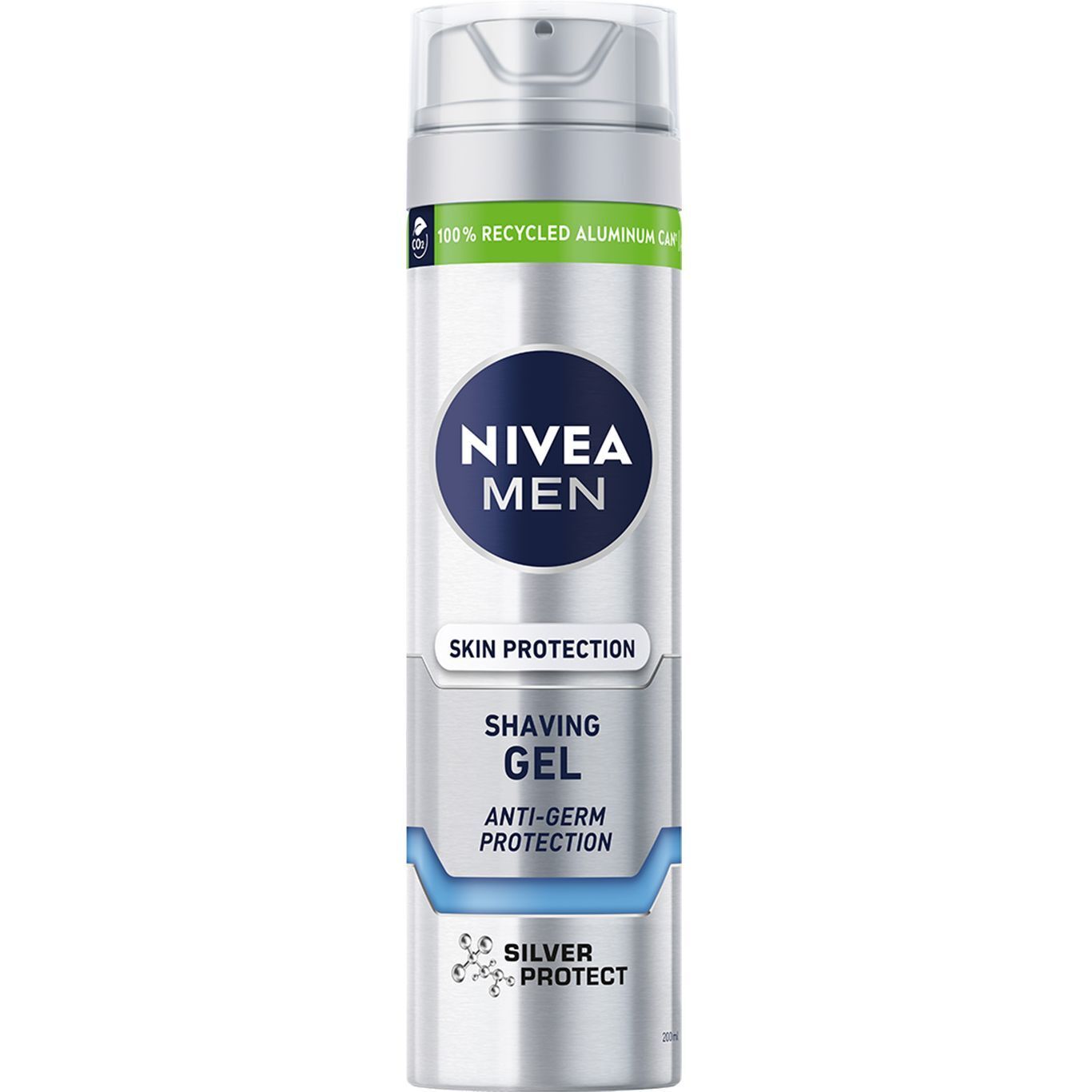 Гель для гоління NIVEA MEN Срібний захист 200 мл фото1