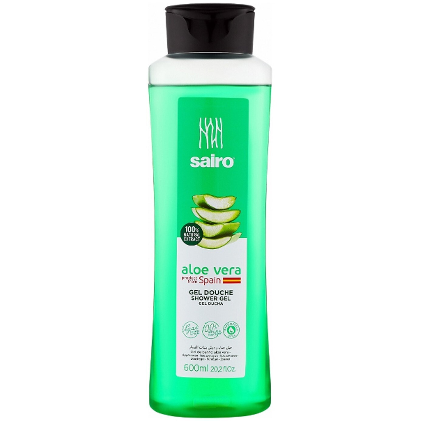 Гель для душу Sairo Aloe Vera 600 мл фото1