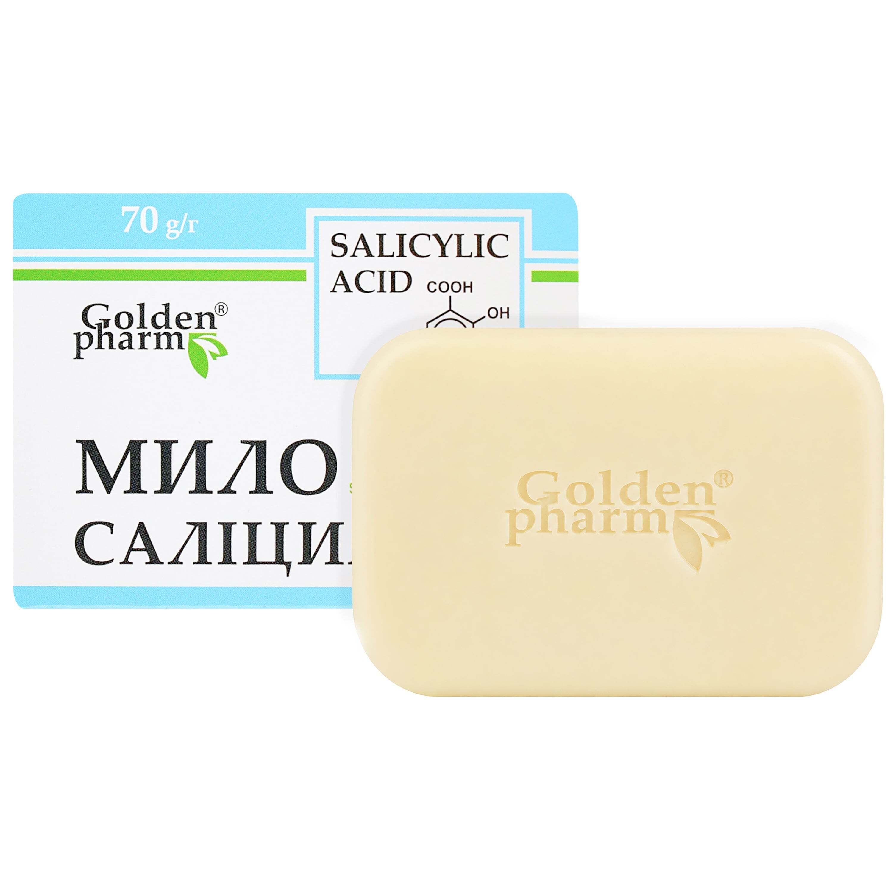 Мило Golden Pharm Саліцилове 70 г фото1