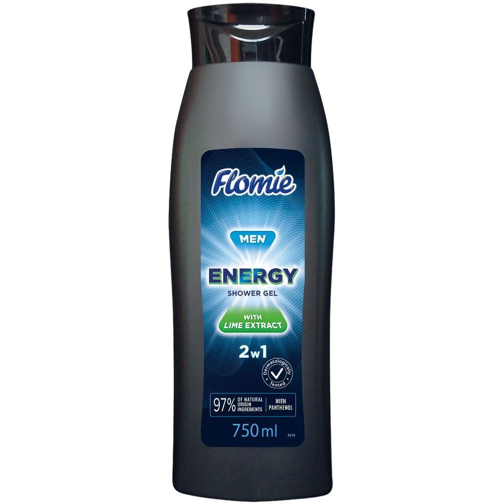 Гель для душа Flomie Men Energy Лайм 2 в 1 750 мл фото1