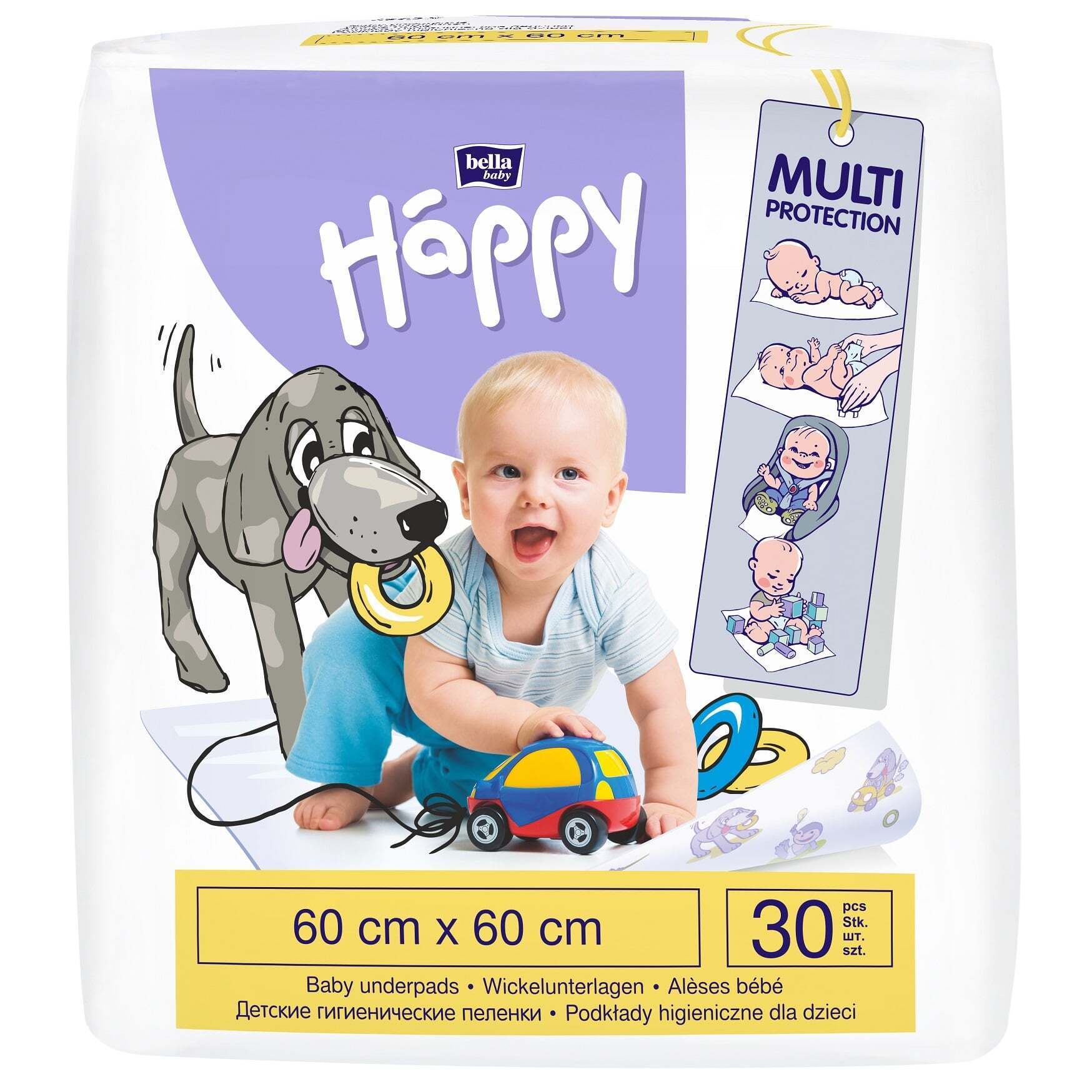 Одноразові пелюшки Bella Baby Happy, 60x60 см, 30 шт. (BB-091-6030-005) фото1