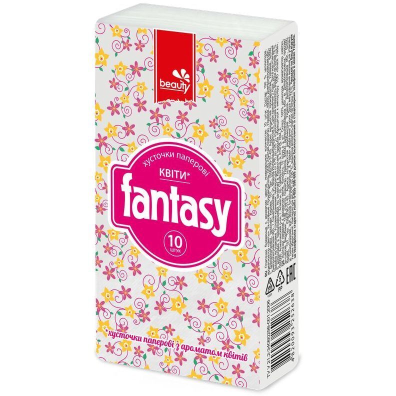 Носовые платки Fantasy цветы 3 слоя фото1