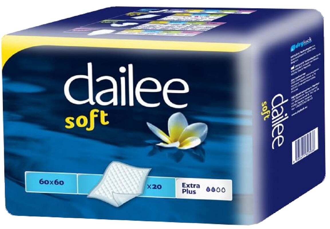 Одноразові пелюшки Dailee Soft, 60х60 см, 20 шт. (3936) фото1
