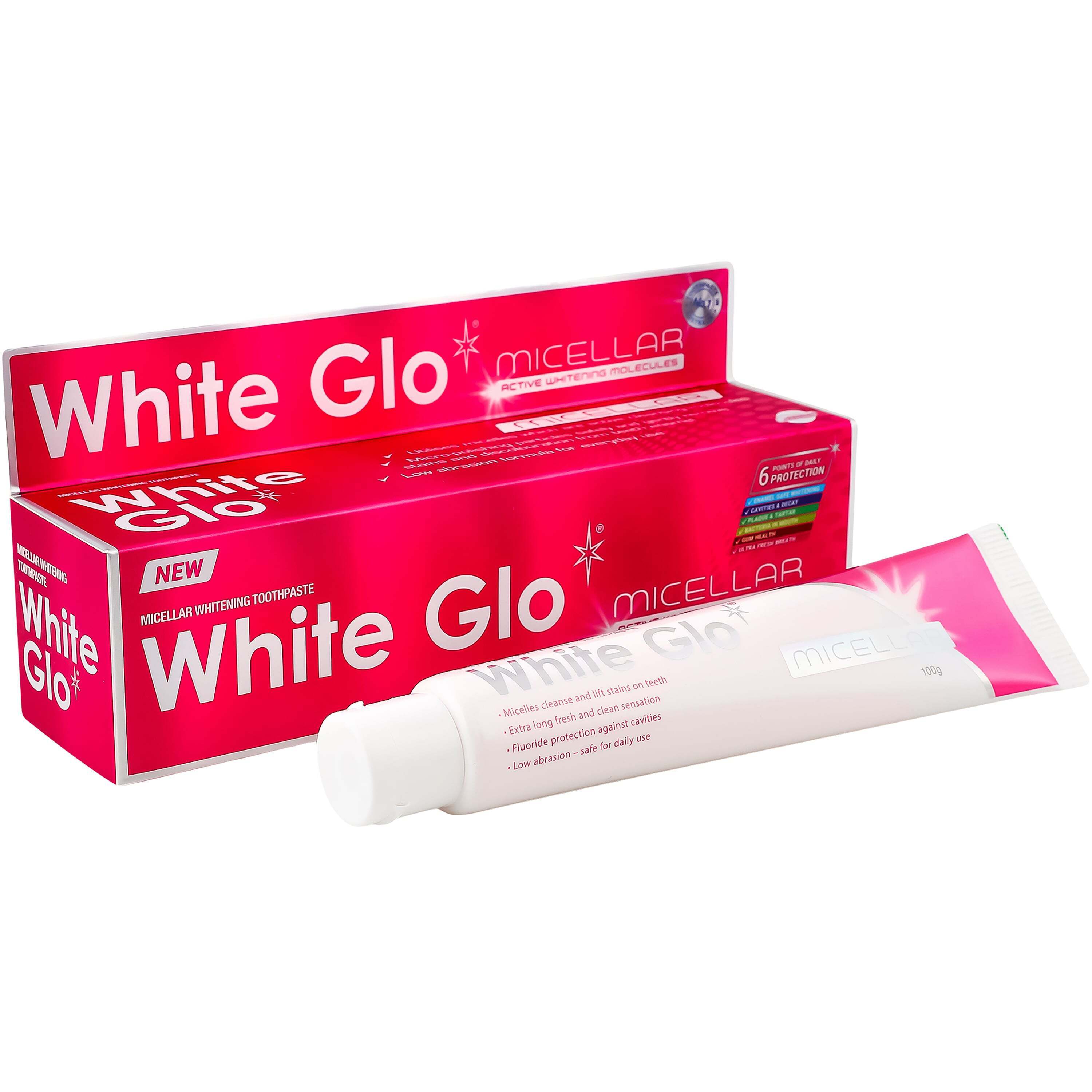 Відбілююча зубна паста White Glo міцелярна 100 г фото1