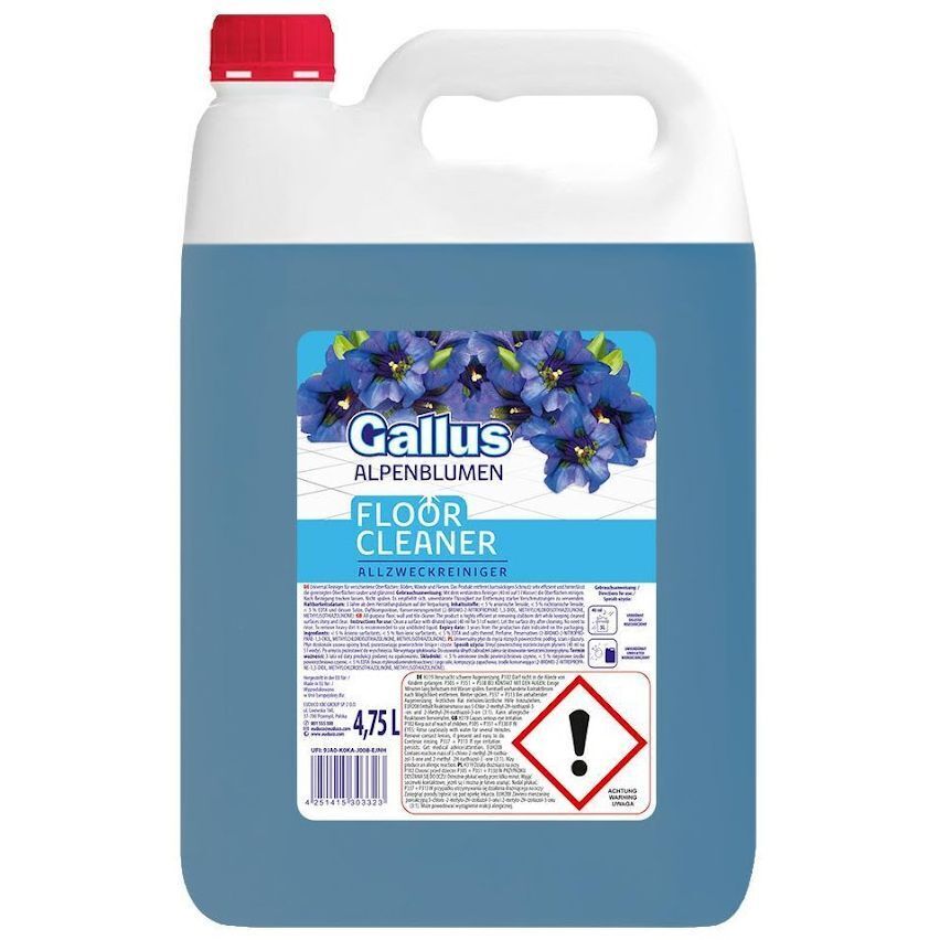 Универсальное средство для мытья полов Gallus Allzweckreiniger Bergblumen Горные цветы 4.75 л фото1