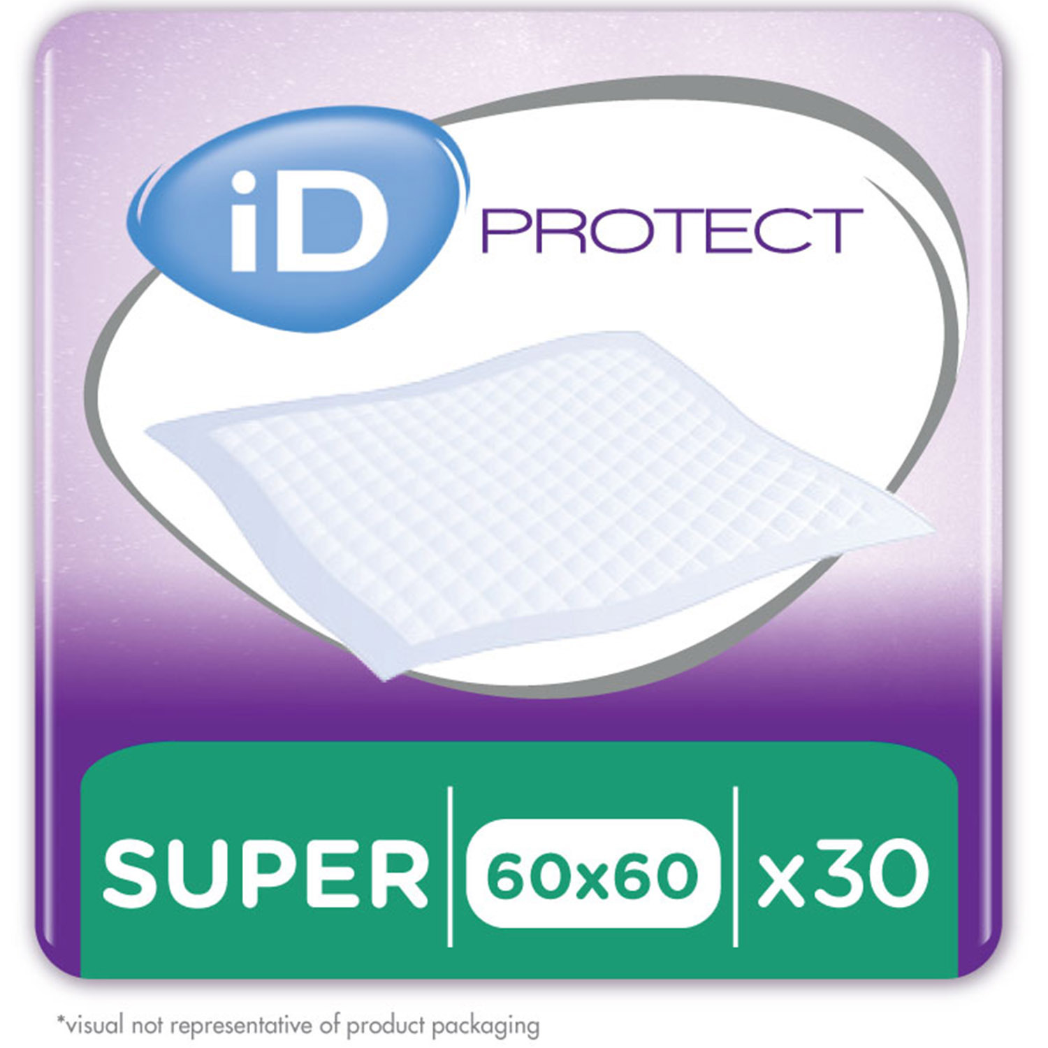 Одноразові гігієнічні пелюшки iD Protect Expert Super 60x60 см 30 шт. фото1