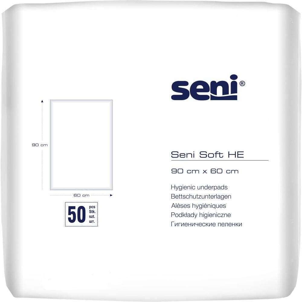 Одноразові гігієнічні пелюшки Seni Soft HE 90х60 см 50 шт. фото1