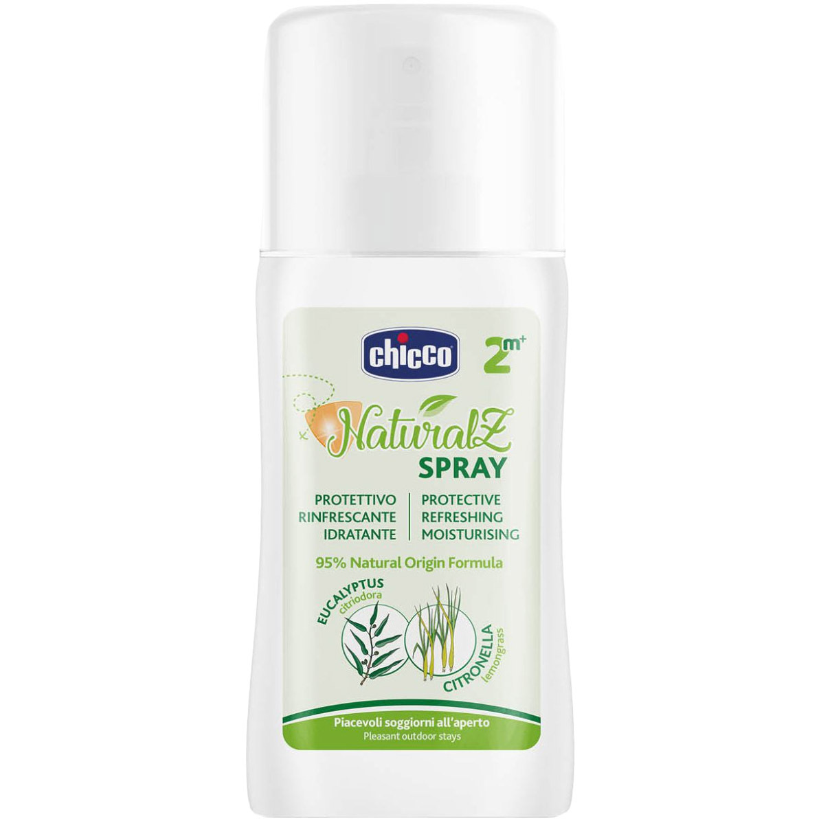 Спрей защитный от комаров Chicco Naturalz 100 мл (11596.00) фото1