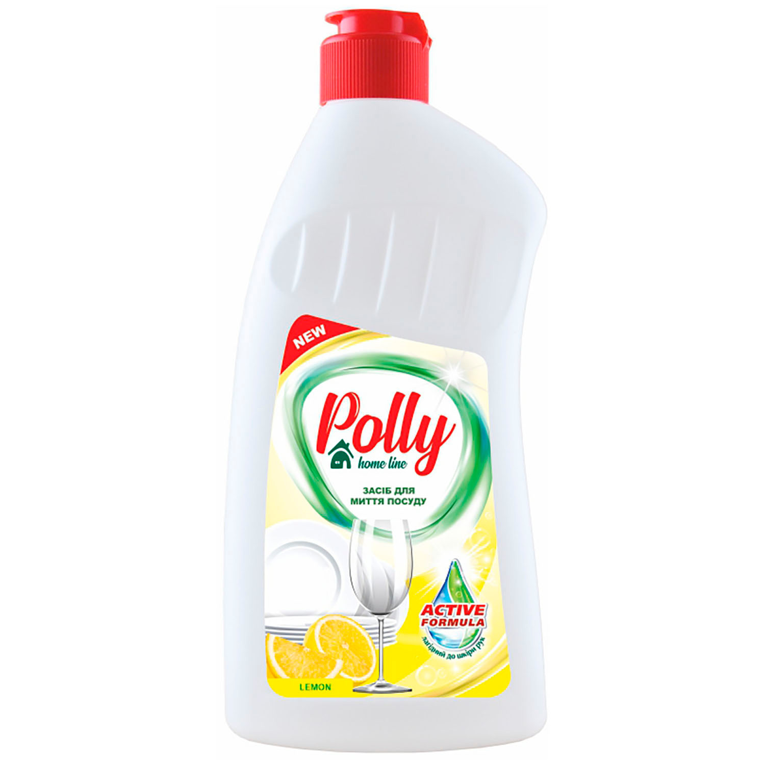 Средство для мытья посуды Polly Lemon 500 мл фото1