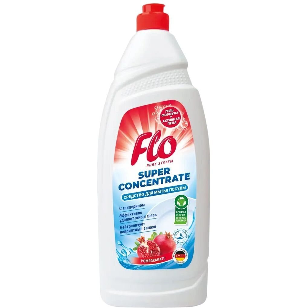 Средство для мытья посуды Flo Pomegranate 900 мл фото1