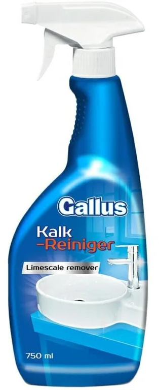 Средство для удаления накипи Gallus Spray Kalk-Reiniger 750 мл фото1