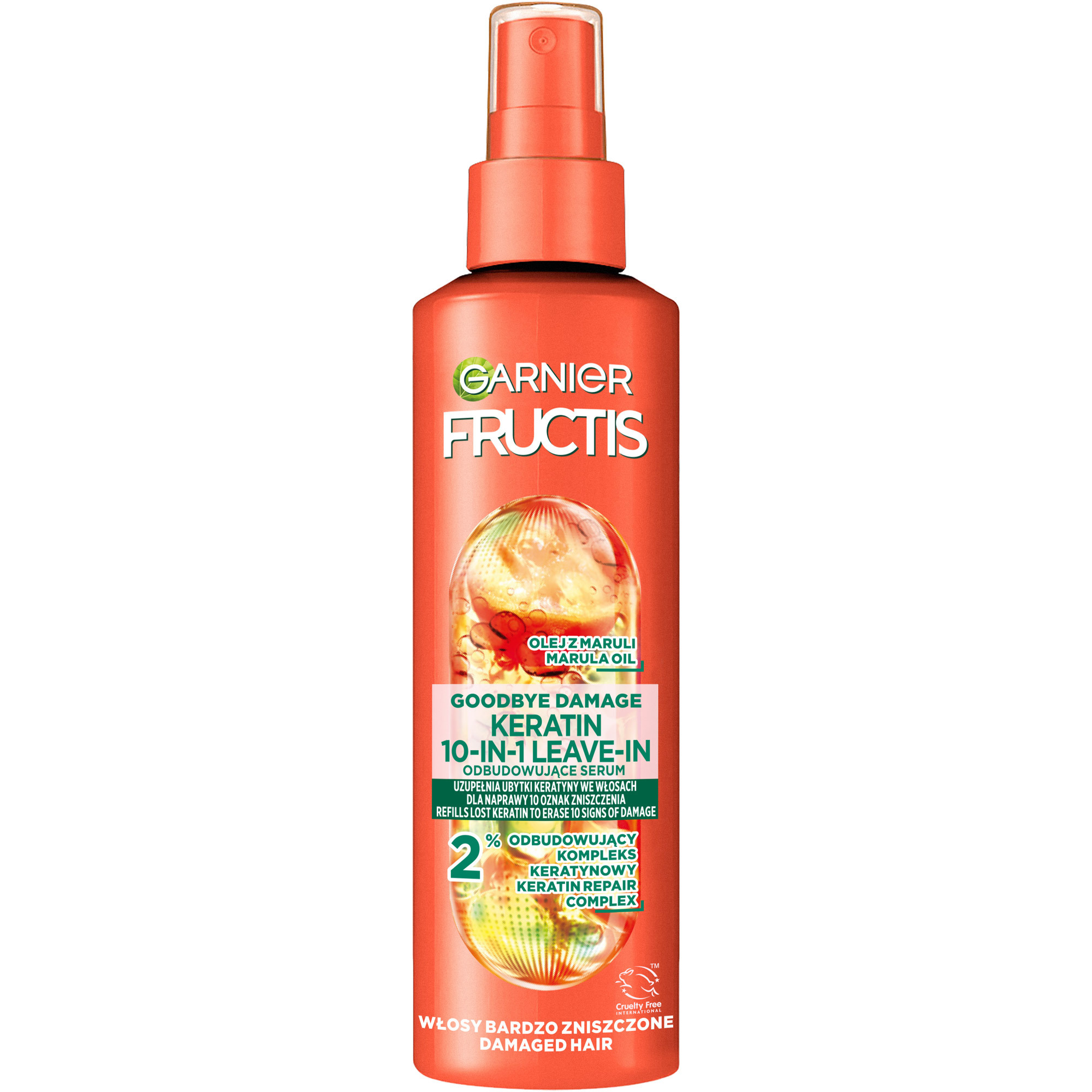 Спрей-сироватка Garnier Fructis Goodbye Damage відновлювальна для пошкодженого волосся 150 мл фото1