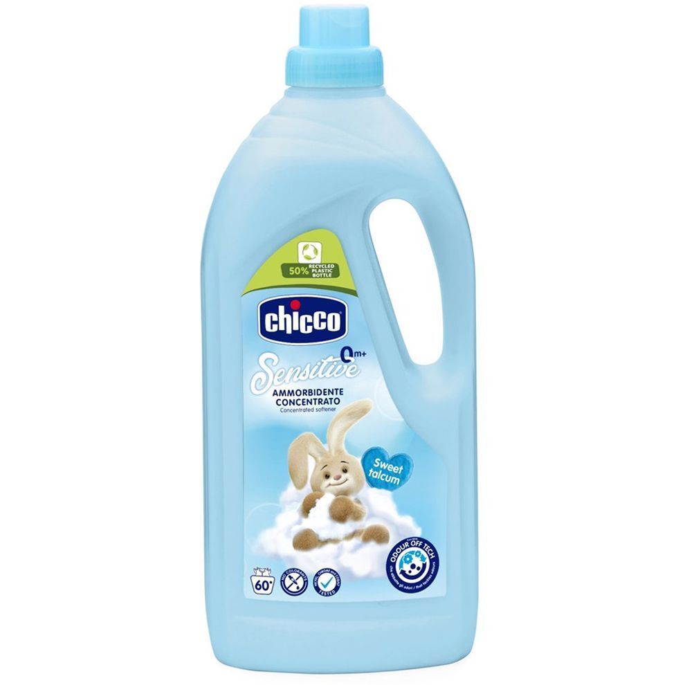 Пом'якшувач тканин Chicco Sensitive Sweet Talcum 1.5 л (67294.21) фото1