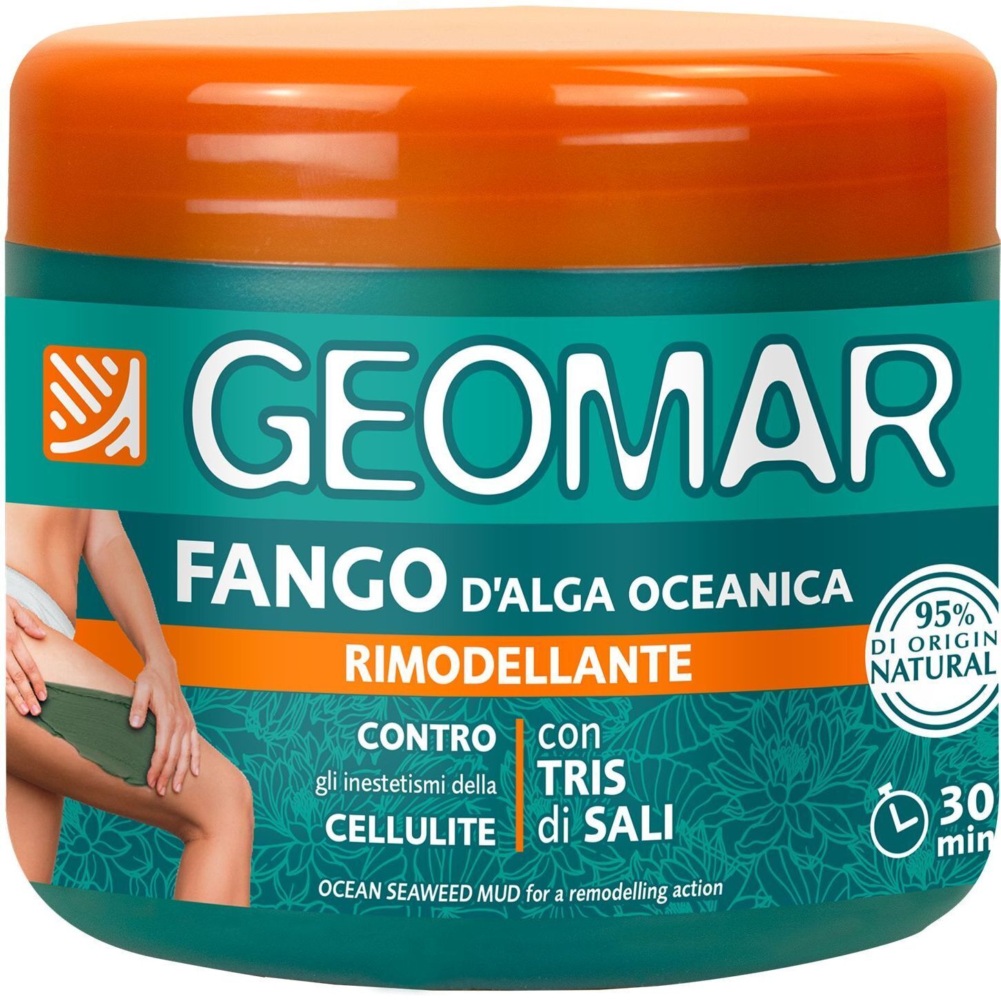 Средство грязевое антицеллюлитное Geomar Body Ремоделирующее, с океаническими водорослями, 600 г фото1
