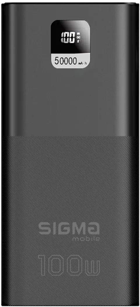 Павербанк Sigma mobile X-power SI50A6QLX 50000 mAh PD100W Black фото1