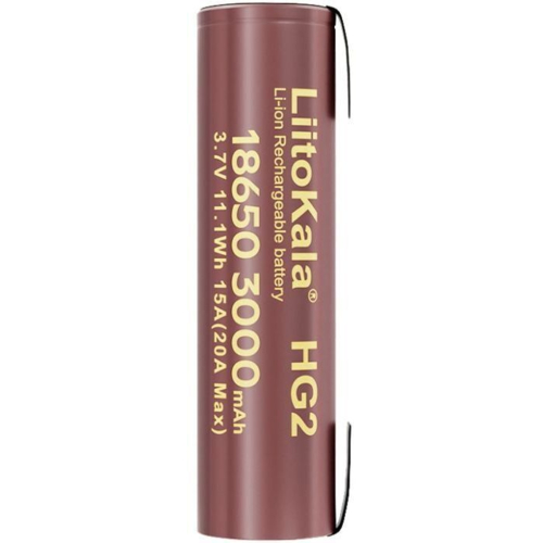Аккумулятор 18650 LiitoKala, Lii-HG2-N 3000mAh, 3.7V li-ion battery, 1 pcs