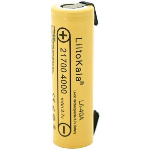 Аккумулятор 21700 LiitoKala, 40A-N, 4000mAh, 3.7V li-ion battery, 1 pcs