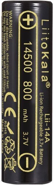 Аккумулятор 14500 LiitoKala, 14A-N, 800mAh, 3.7V li-ion battery, 1 pcs фото1