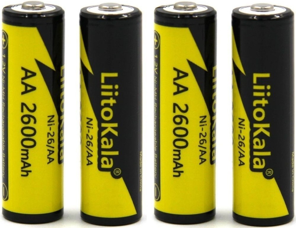 Аккумулятор AA 2600mAh, 1.2V Ni-MH, rechargeable battery, LiitoKala, blister 4 pcs