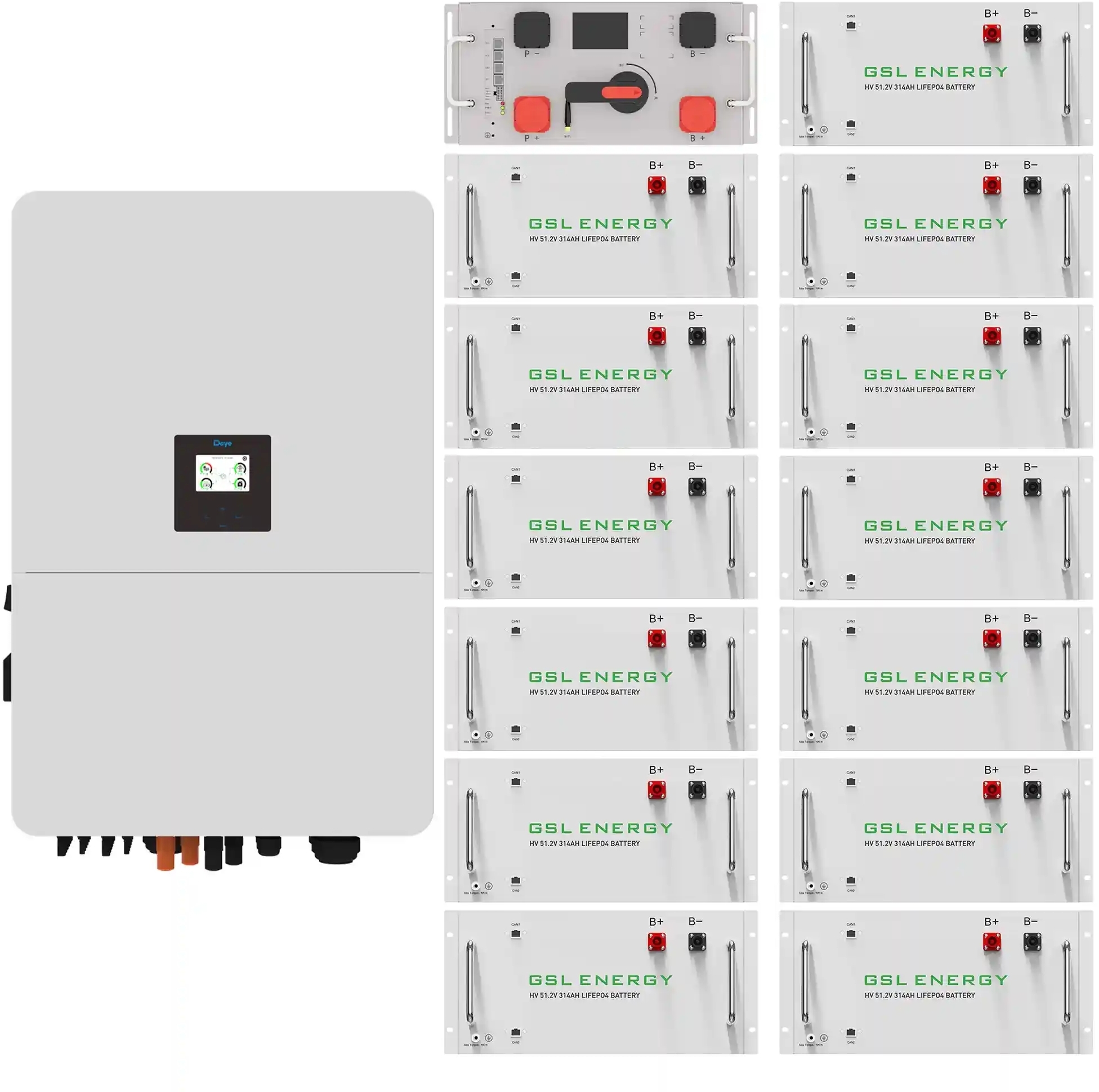 Інвертор сонячний DEYE SUN-80K-SG02HP3-EU-EM6 80kW 209kWh 1BAT LiFePO4 (SV-3DE80K1-HGS209K1-1) фото1