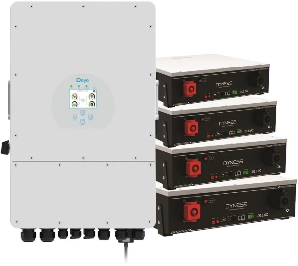 Инвертор солнечный Deye SUN-12K-SG04LP3-EU-4DY20.48K-LFP-W 12kW фото1