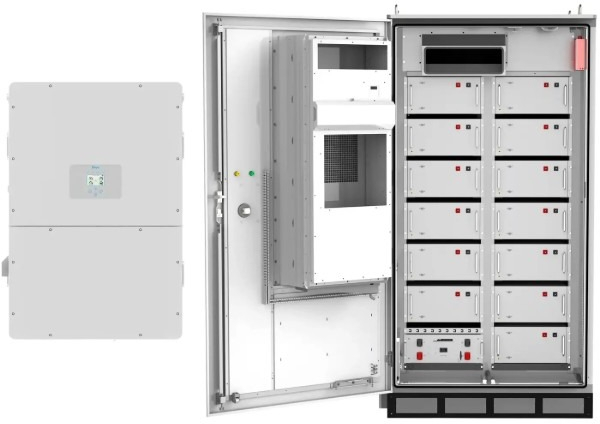 Инвертор солнечный Deye SUN-100K-SG02HP3-EU-GM10 100kW 209kWh 1BAT LiFePO4 (SV-3DE100K1-HGS209K2-1) фото1