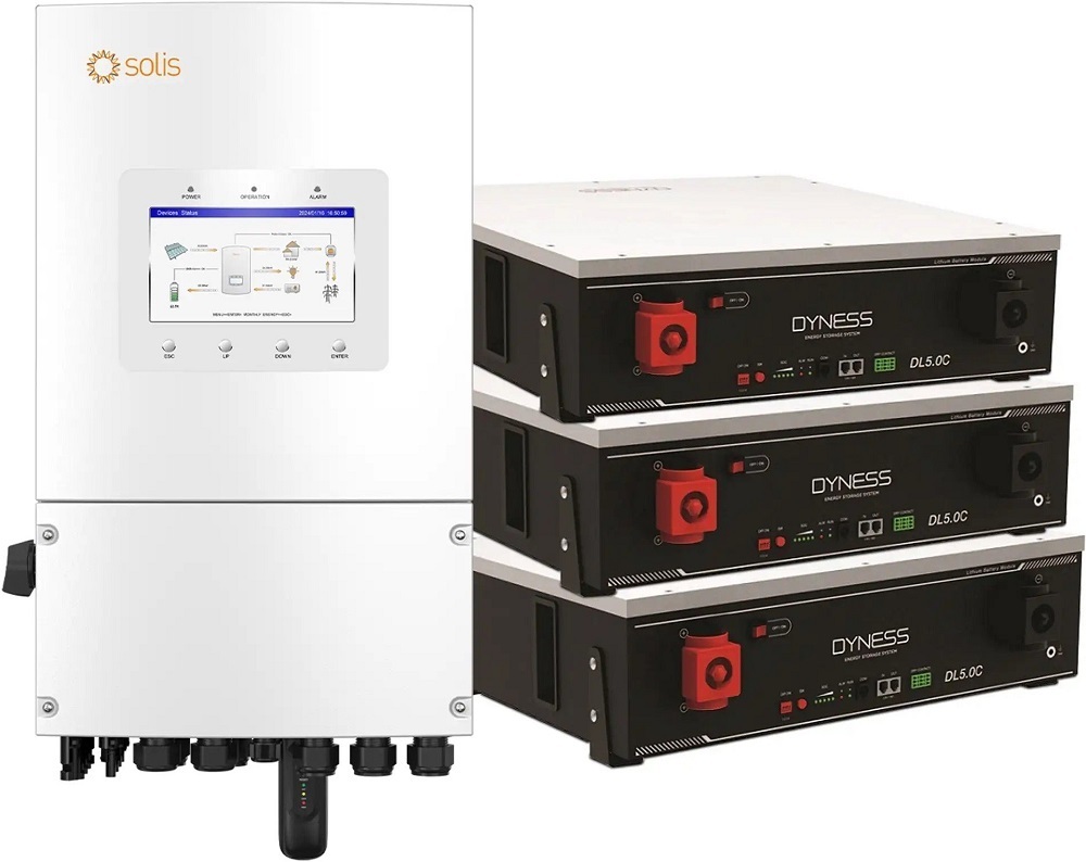 Инвертор солнечный Solis S6-EH1P8K-L-PLUS-LDY15.36K1-LFP 8kW фото1